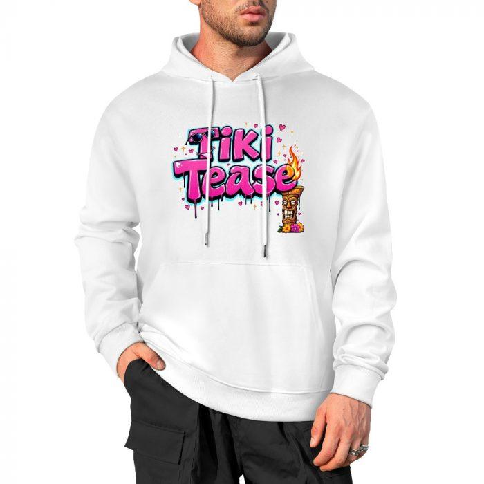 Tiki Tease Hoodie – Flirty Graffiti Hoodie with Tropical Tiki Torch Graphic - Image 3