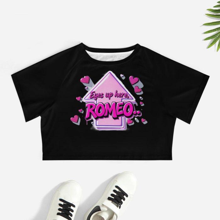 💘Eyes Up Here, Romeo Crop Top – Muffin Town Collection - Image 7