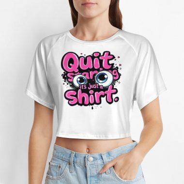 👀Quit Staring Crop Top – Muffin Town Collection