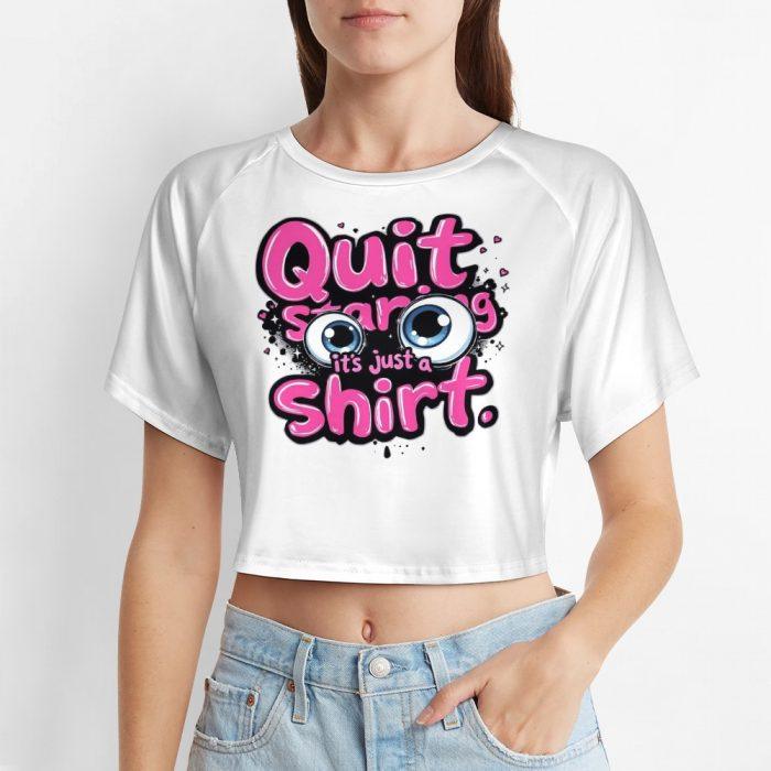 👀Quit Staring Crop Top – Muffin Town Collection