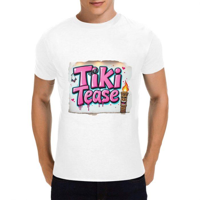 Tiki Tease Island Graffiti Tee – Vintage Scroll Edition （Made in USA，Ships to USA Only）