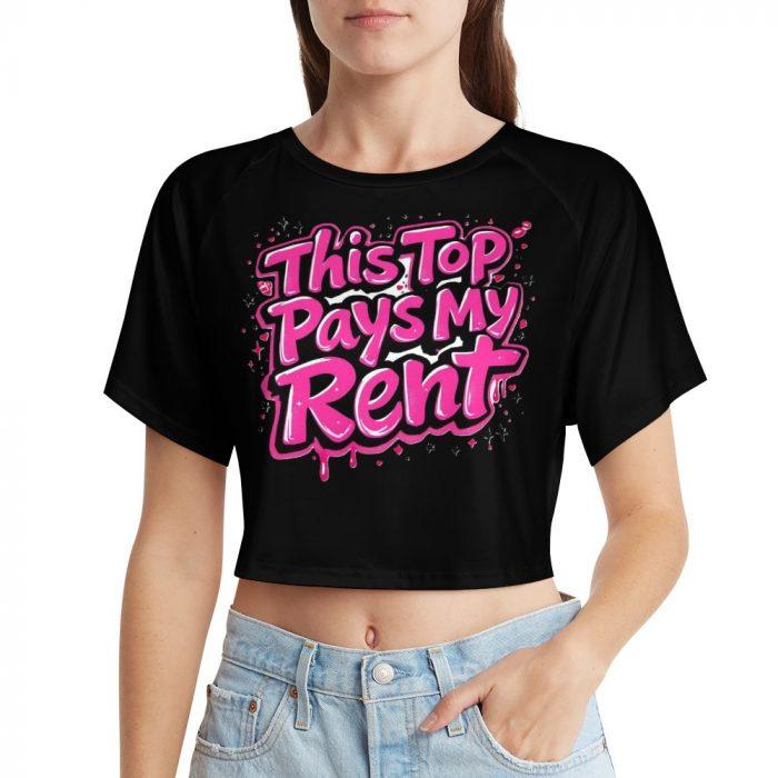 This Top Pays My Rent Crop Top – Heartbreak City Graffiti Collection - Image 10