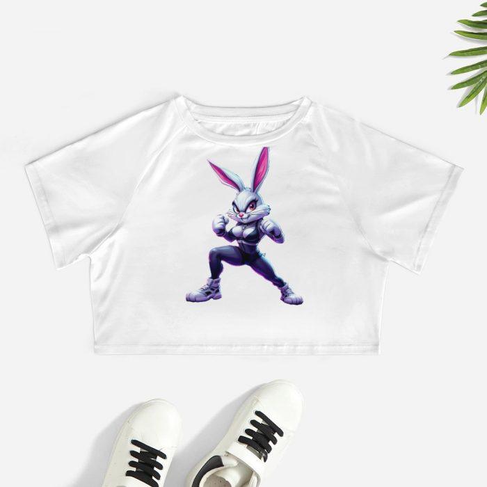 🥊Fight Bunny Crop Top – Heartbreak City Collection - Image 2