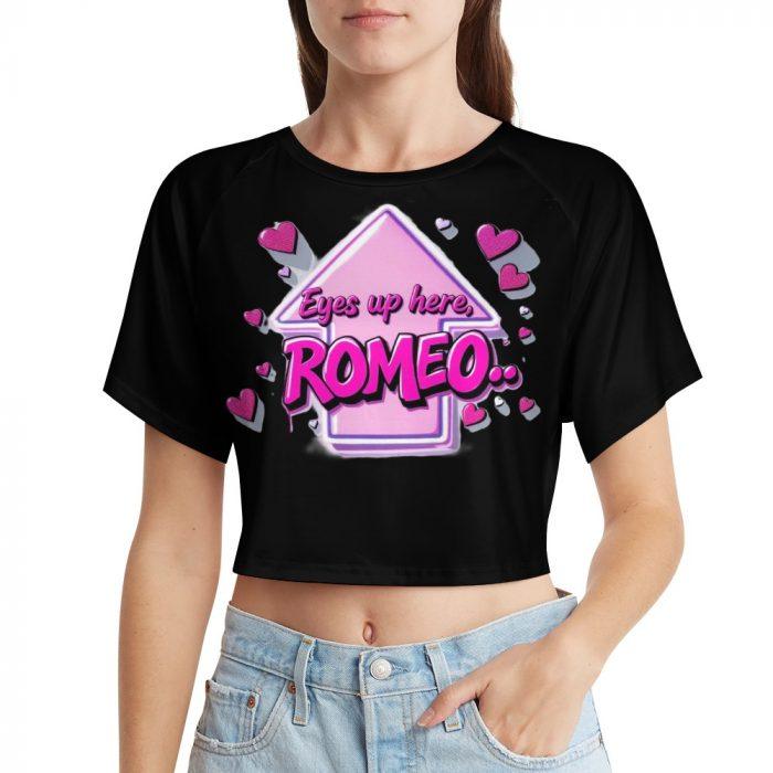 💘Eyes Up Here, Romeo Crop Top – Muffin Town Collection - Image 10
