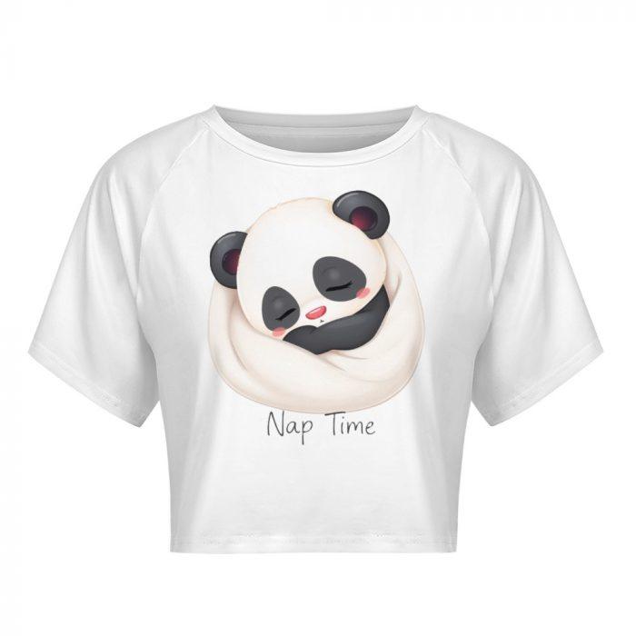 🐼Nap Time Panda Crop Top – First Kiss Butterflies Collection - Image 3