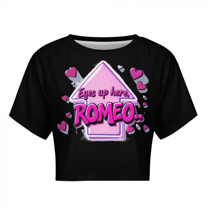 💘Eyes Up Here, Romeo Crop Top – Muffin Town Collection - Image 8