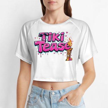 Tiki Tease Crop – Graffiti Beach Flirt Tee