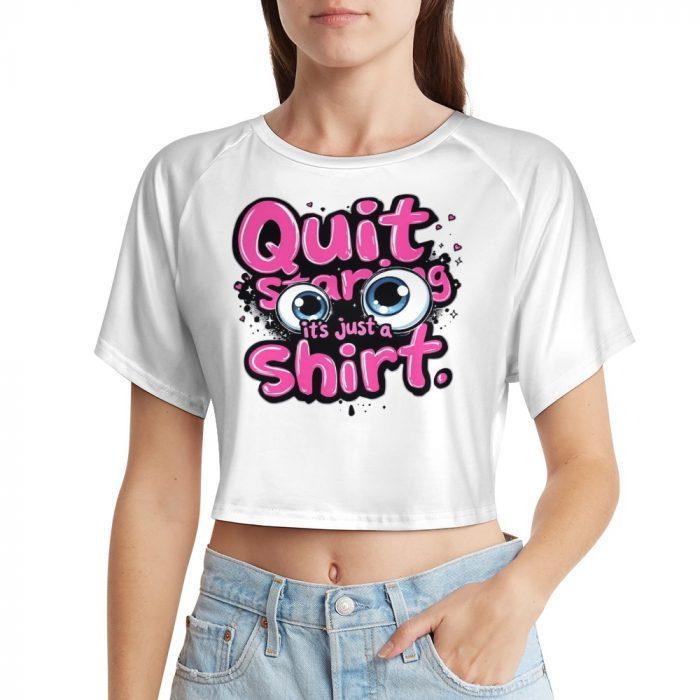 👀Quit Staring Crop Top – Muffin Town Collection - Image 5