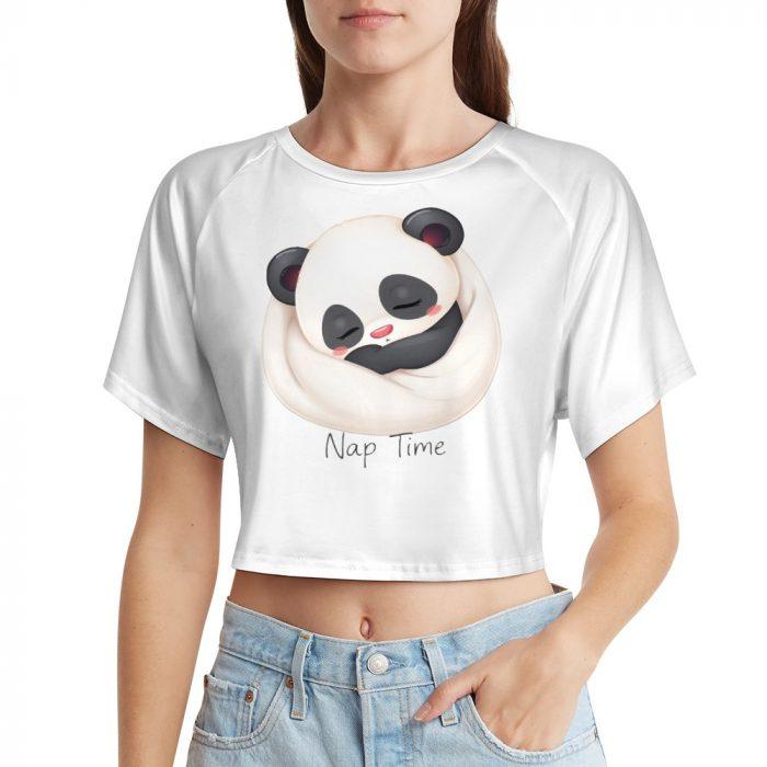 🐼Nap Time Panda Crop Top – First Kiss Butterflies Collection - Image 5