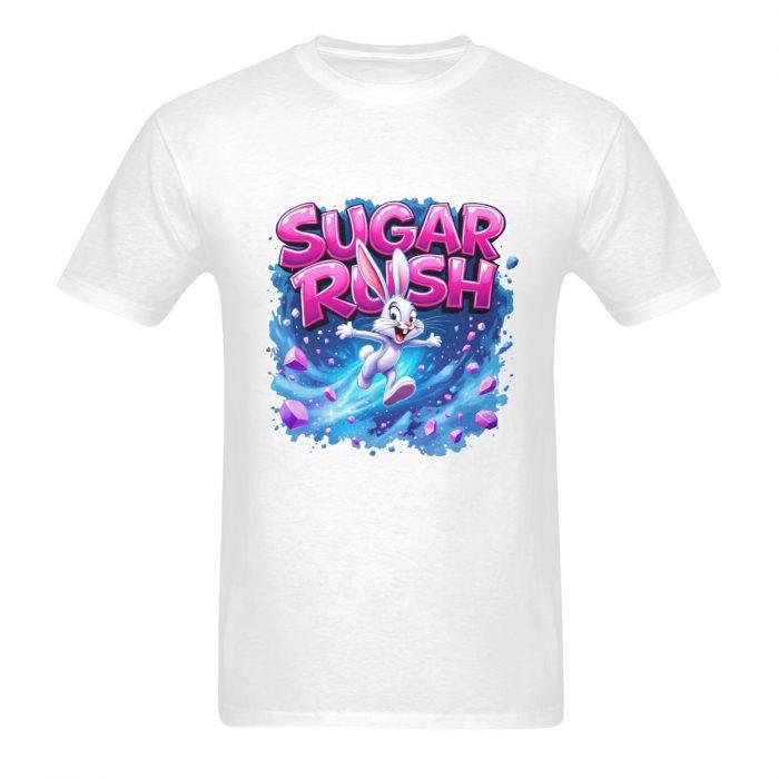 Sugar Rush Bunny – Flirty Cartoon Streetwear Graphic T-Shirt（Made in USA，Ships to USA Only） - Image 7