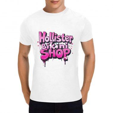 Hollister Bikini Shop Graphic Tee – Drippy Graffiti Streetwear Shirt
