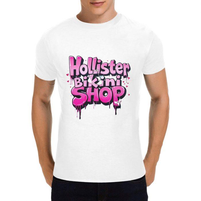 Hollister Bikini Shop Graphic Tee – Drippy Graffiti Streetwear Shirt