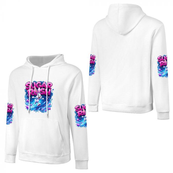 Sugar Rush Hoodie – Energetic Cartoon Bunny Hoodie with Neon Splash Graphics - Image 5