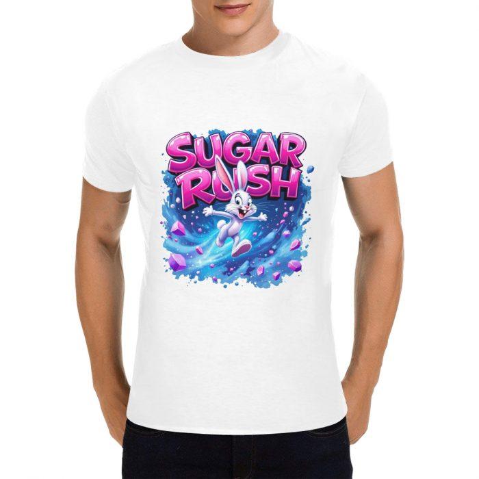 Sugar Rush Bunny – Flirty Cartoon Streetwear Graphic T-Shirt（Made in USA，Ships to USA Only） - Image 5
