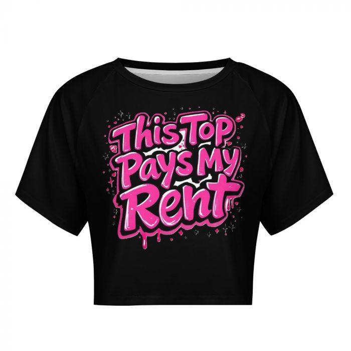 This Top Pays My Rent Crop Top – Heartbreak City Graffiti Collection - Image 8