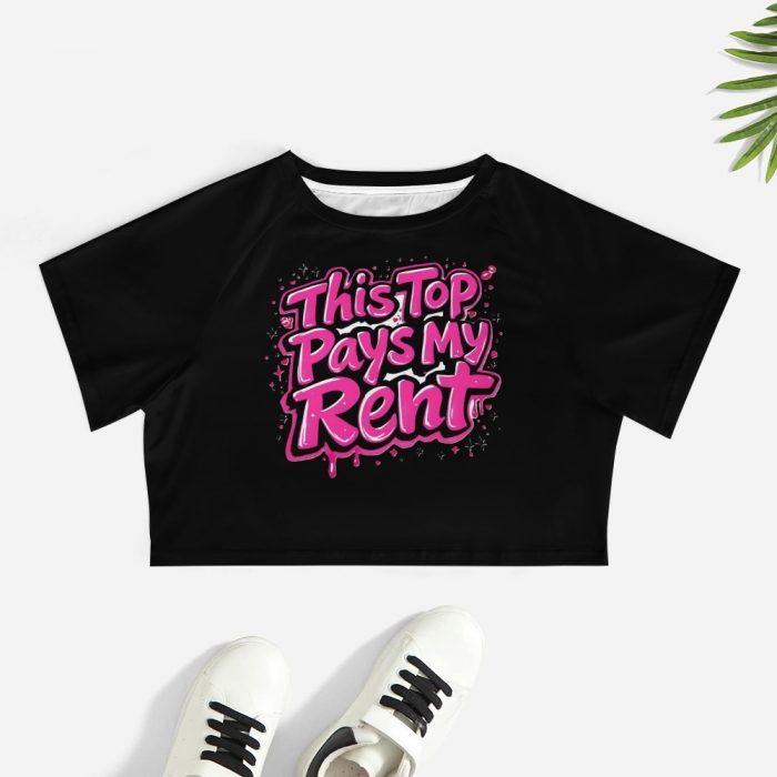This Top Pays My Rent Crop Top – Heartbreak City Graffiti Collection - Image 7