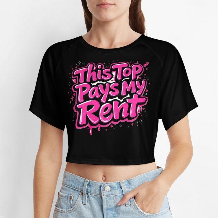 This Top Pays My Rent Crop Top – Heartbreak City Graffiti Collection - Image 6
