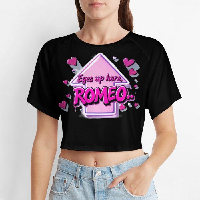 💘Eyes Up Here, Romeo Crop Top – Muffin Town Collection - Image 6