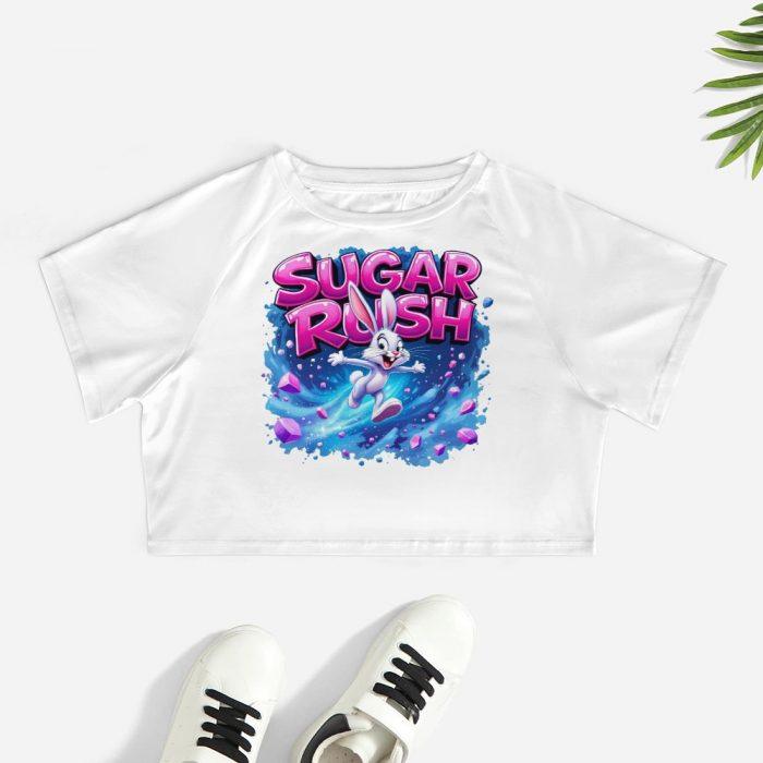 🍭Sugar Rush Bunny Crop Top – First Kiss Butterflies Collection - Image 2