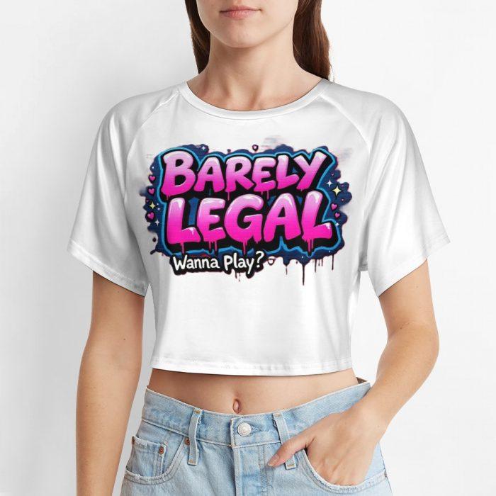 Barely Legal Crop Top – Wanna Play? – Muffin Town Collection