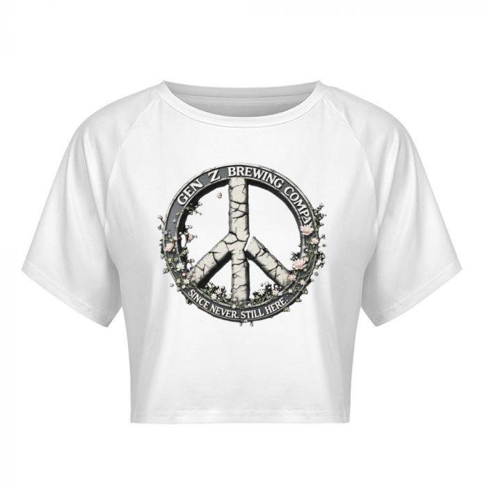 Gun Z Brewing Co. Crop – Peace Sign Survival Tee - Image 3