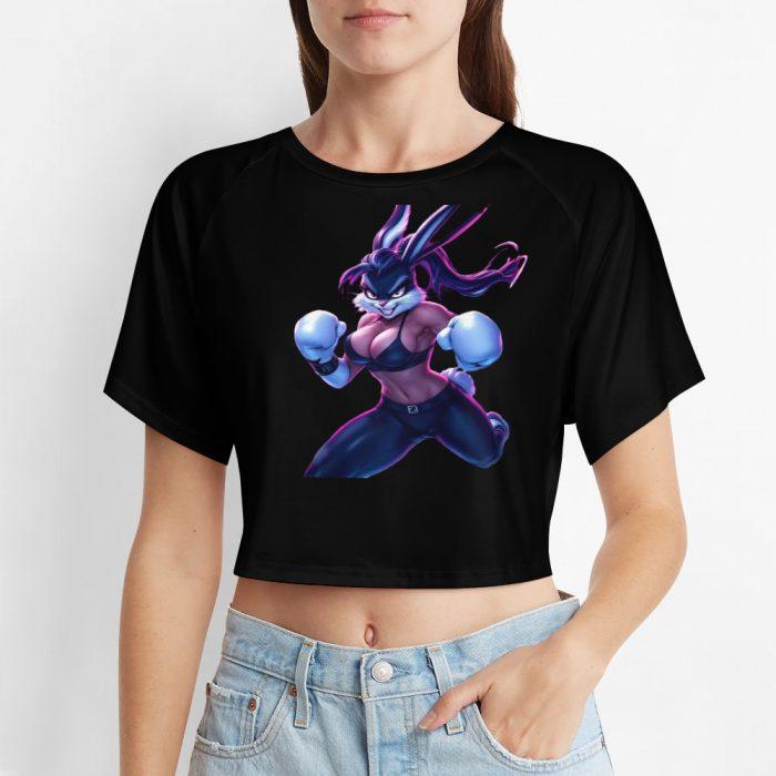 Fierce Bunny Boxer Crop Top – Barbed Halo Collection - Image 6