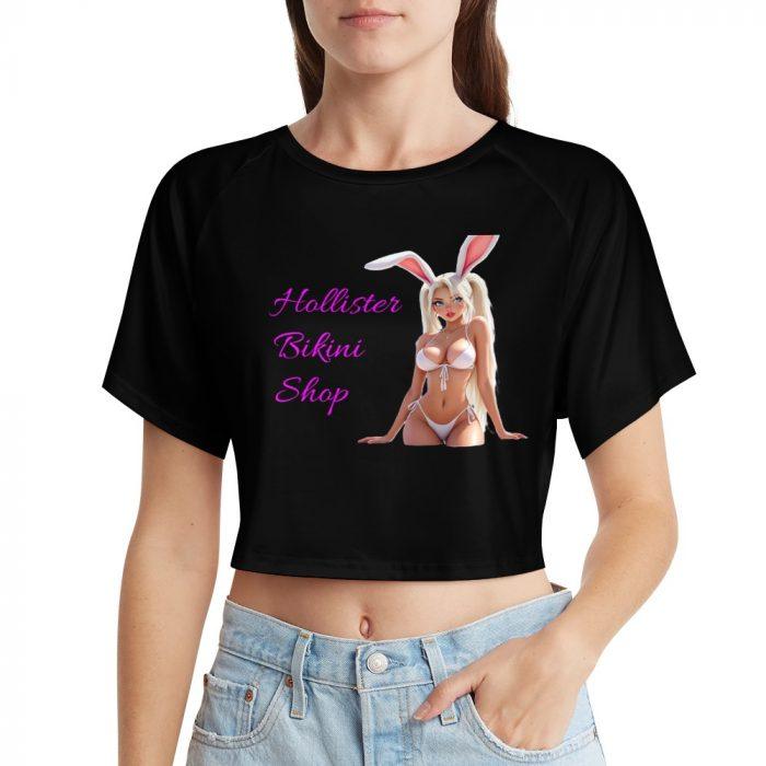 Hollister Bikini Shop Bunny Crop – Flirty White Tee - Image 10