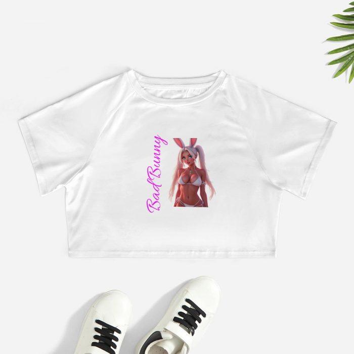 Hollister Bikini Shop Bunny Crop – Flirty White Tee - Image 2