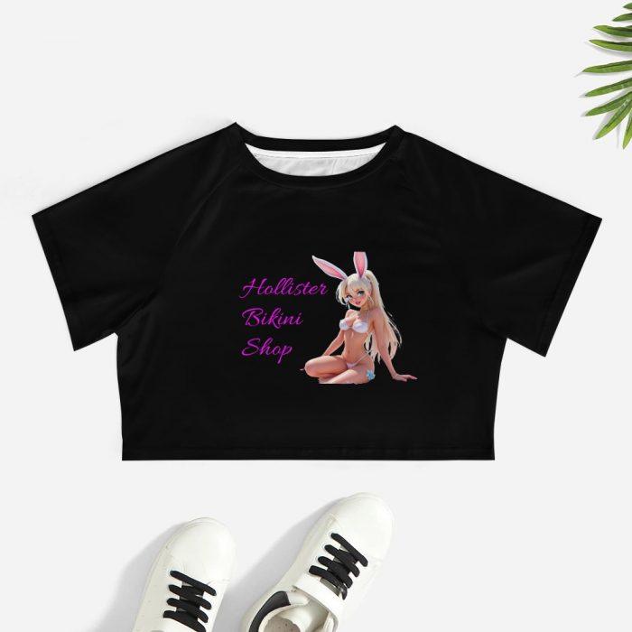 Hollister Bikini Shop Bunny Crop – Flirty White Tee - Image 7