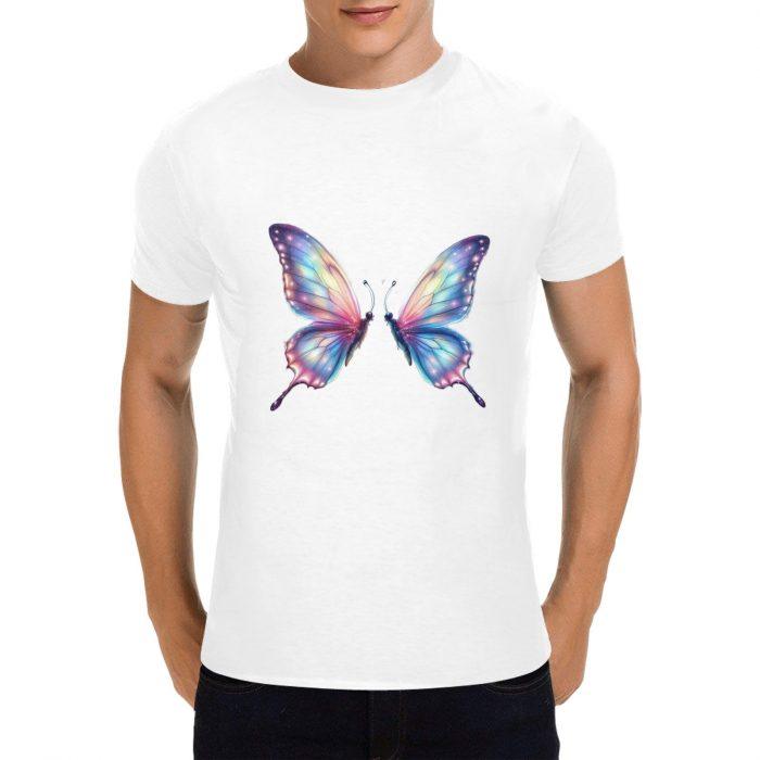 Rainbow Butterfly Graphic Tee – Soft Fit Statement Shirt