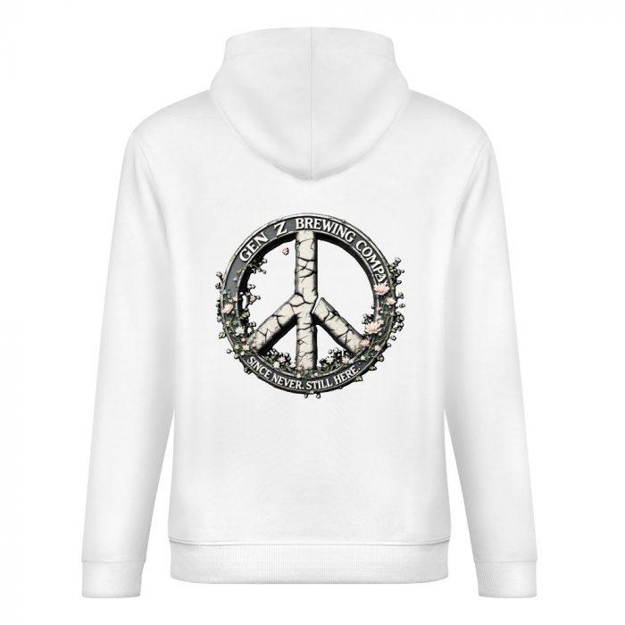 Gen Z Brewing Company Hoodie – Vintage Grunge Peace Sign Hoodie for Angry Softies - Image 6