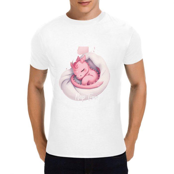 Nap Time Pink Dragon Tee – Whimsical Fantasy Creature Shirt（Made in USA，Ships to USA Only） - Image 5