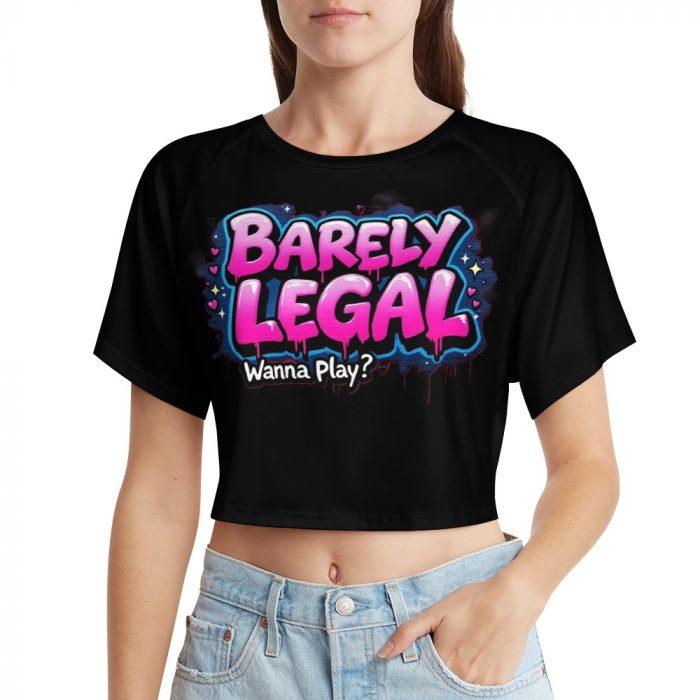 Barely Legal Crop Top – Wanna Play? – Muffin Town Collection - Image 10