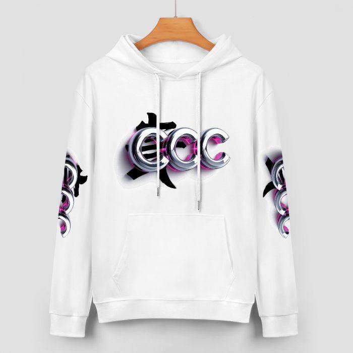 CCC Graffiti Logo Hoodie – Bold Street Style Pullover with Candy Curves Couture Tag - Image 2
