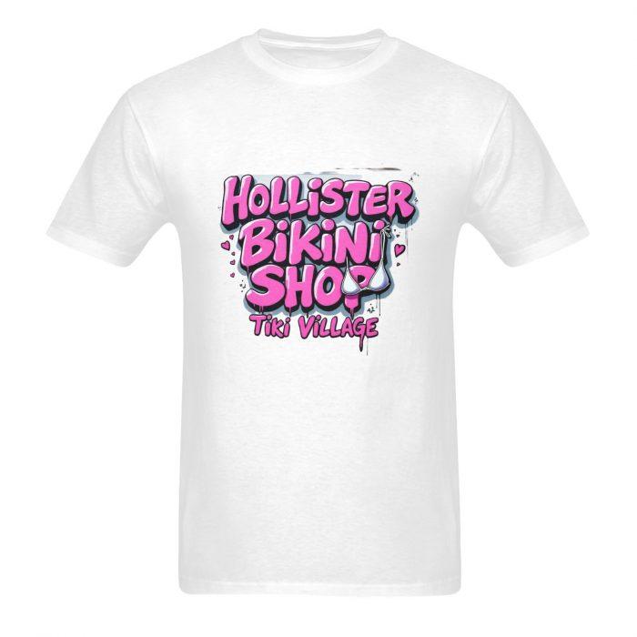 Hollister Bikini Shop – Tiki Village Graffiti Logo T-Shirt （Made in USA，Ships to USA Only） - Image 3