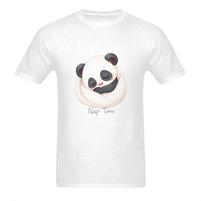 Nap Time Panda – Soft Aesthetic Graphic T-Shirt （Made in USA，Ships to USA Only） - Image 3