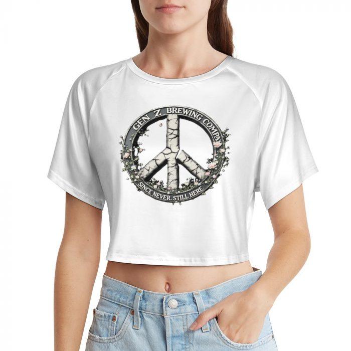 Gun Z Brewing Co. Crop – Peace Sign Survival Tee - Image 5