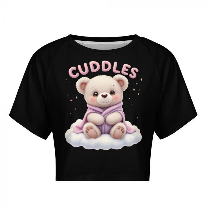 Cuddles Teddy Bear Crop Top – First Kiss Butterflies Collection - Image 8