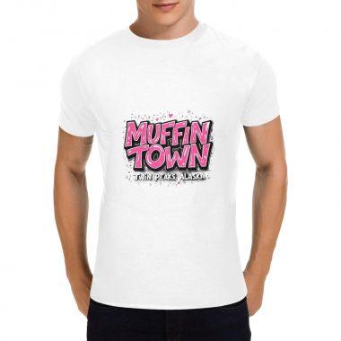 Muffin Town – Twin Peaks AL Graffiti Logo T-Shirt (Made in USA,Ships to USA Only)