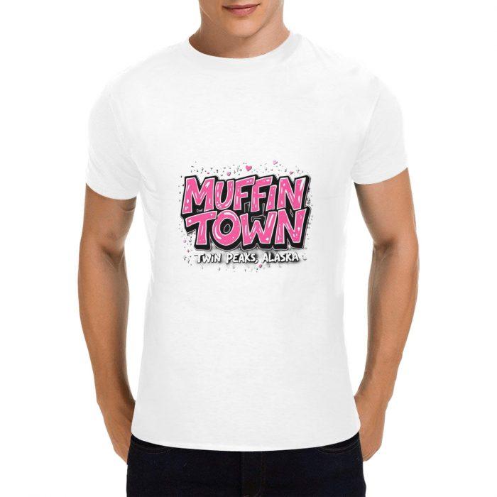 Muffin Town – Twin Peaks AL Graffiti Logo T-Shirt （Made in USA，Ships to USA Only）