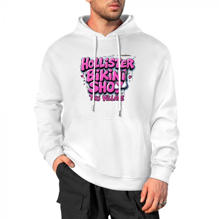 Hollister Bikini Shop Hoodie – Pink Graffiti Logo Hoodie from Tiki Village - Image 3