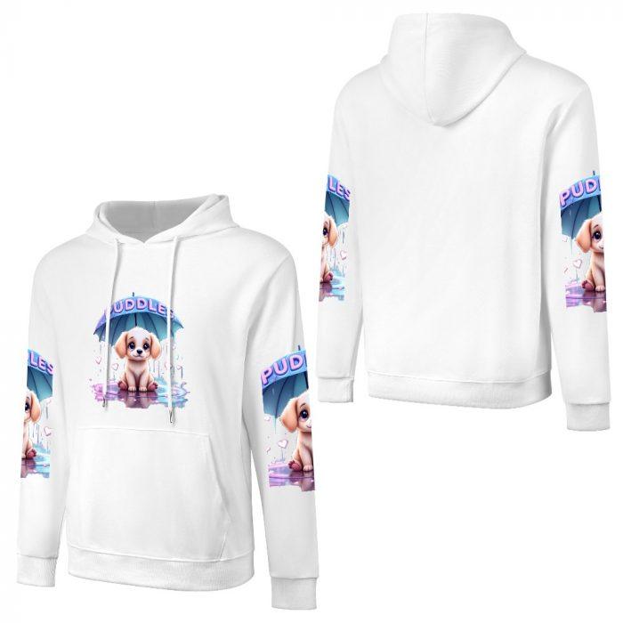 Puddle Pup Hoodie – Cute Dog in Rain Graphic Sweatshirt - Image 5