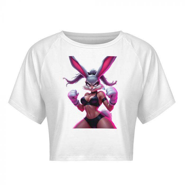 Knockout Bunny Crop – Savage Pink Power Tee - Image 3