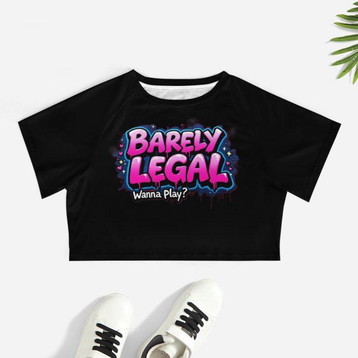 Barely Legal Crop Top – Wanna Play? – Muffin Town Collection - Image 7