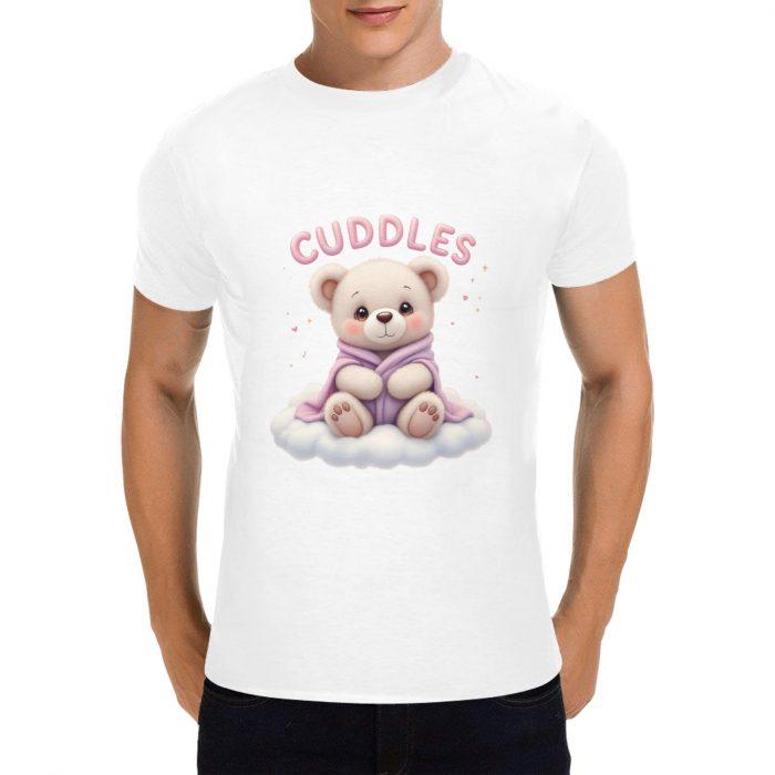 Cuddles Bear – Soft Dreamcore Graphic T-Shirt （Made in USA，Ships to USA Only）