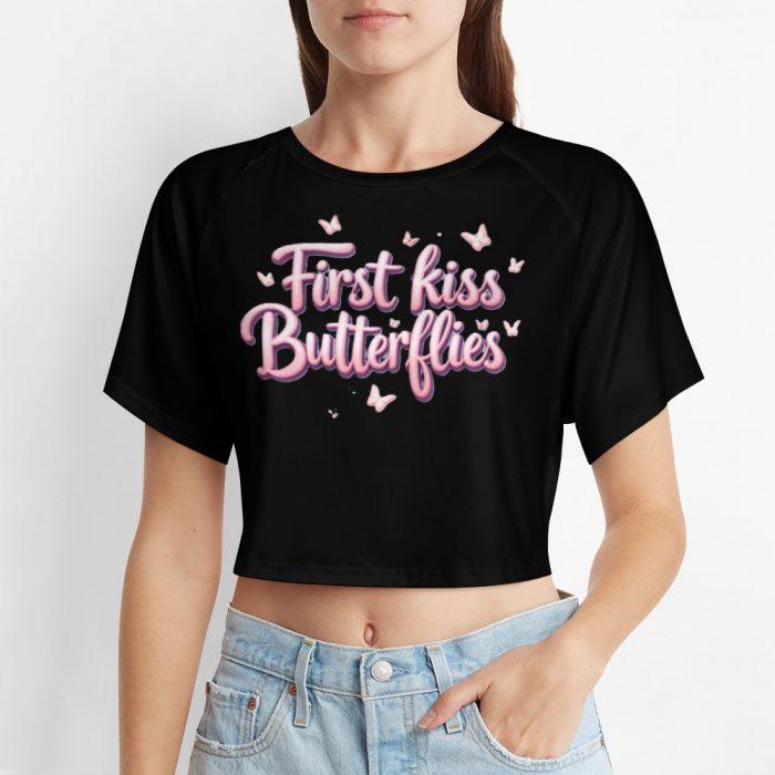 First Kiss Butterflies Crop – Soft Dreamcore Tee - Image 6