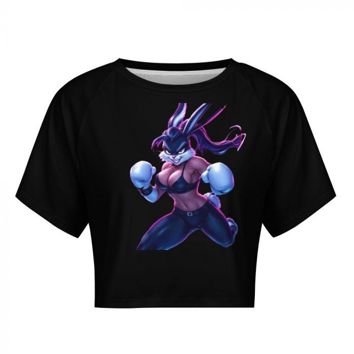 Fierce Bunny Boxer Crop Top – Barbed Halo Collection - Image 8