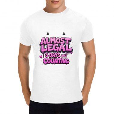Almost Legal – 3 Days and Counting Tee – Bold, Flirty Graphic Shirt
