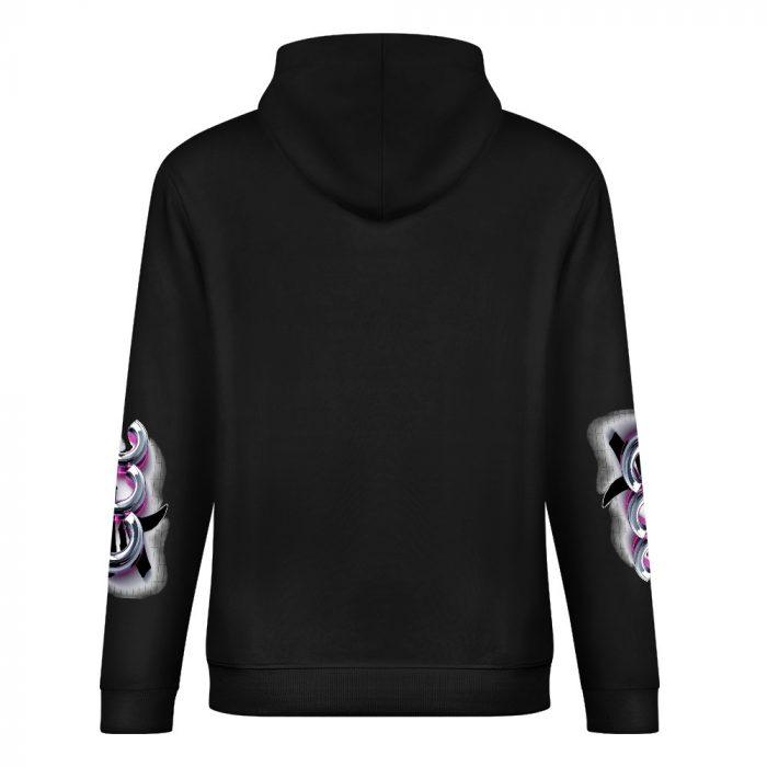 Quit Staring Hoodie – Black Hoodie with Bold Eyes Graphic and CCC Sleeve Print - Image 6