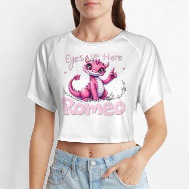 Eyes Up Here Romeo Crop Top – First Kiss Butterflies Exclusive